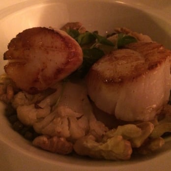 Charleston - Scallops with cauliflower, capers, wand walnuts - great combination - New American Near Me - Baltimore, Maryland Charleston - Scallops with cauliflower, capers, wand walnuts - great combination - New American Near Me - Baltimore, Maryland