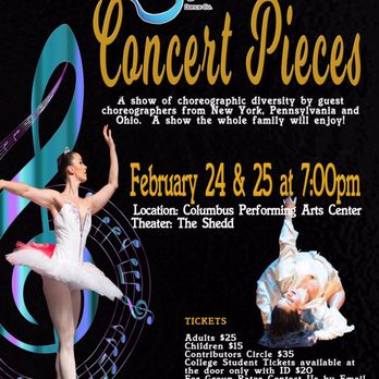 Inspiration to Movement - "Concert Pieces" premiers on February 24th and 25th at the Columbus Performing Arts Center. Tickets at EventBright.com - Pilates Near Me - Columbus, Ohio Inspiration to Movement - "Concert Pieces" premiers on February 24th and 25th at the Columbus Performing Arts Center. Tickets at EventBright.com - Pilates Near Me - Columbus, Ohio