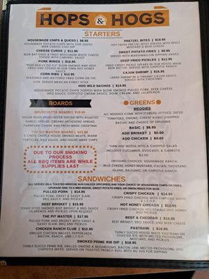 Menu photo 8 Hops & Hogs  Lincoln, CA