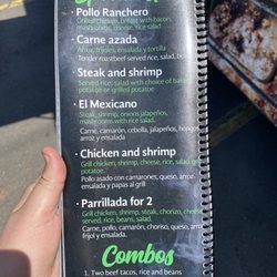 Totto's Mexican Grill - Menu