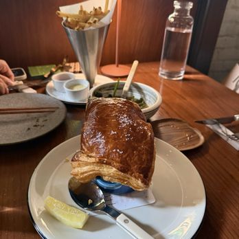Camelia - Abalone pot pie & french fries - French Near Me - Los Angeles, California Camelia - Abalone pot pie & french fries - French Near Me - Los Angeles, California