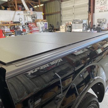 Houston Truck Accessories - Tri folding aluminum bed cover for a 2020 F150 - Auto Repair Near Me - Houston, Texas Houston Truck Accessories - Tri folding aluminum bed cover for a 2020 F150 - Auto Repair Near Me - Houston, Texas
