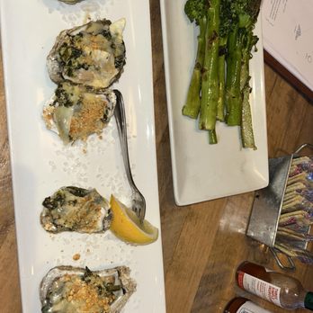 STIR Charlotte - Oyster Rockefeller and broccolini - New American Near Me - Charlotte, North Carolina STIR Charlotte - Oyster Rockefeller and broccolini - New American Near Me - Charlotte, North Carolina