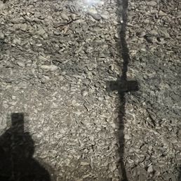 The view of the actual shell mound