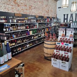 Hallelujah Wine & Spirits - Inside a well stocked store and Old Dominic BIB that I bought.