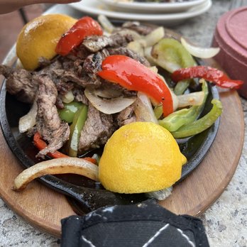 Carlitos Cafe Y Cantina - Steak Sizzling Fajitas Platter Dinner - Mexican Near Me - Santa Barbara, California