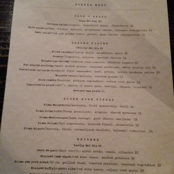 La Cosecha Bar + Restaurant - Dinner menu. - Spanish Near Me - Paso Robles, California