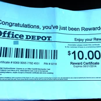 Office Depot - $10 FREE reward bucks. I was able to get 1 bubble wrap, 2 mini writing pads of paper & a 12 pack of pens! FOR FREE!! - Office Equipment Near Me - Las Vegas, Nevada Office Depot - $10 FREE reward bucks. I was able to get 1 bubble wrap, 2 mini writing pads of paper & a 12 pack of pens! FOR FREE!! - Office Equipment Near Me - Las Vegas, Nevada