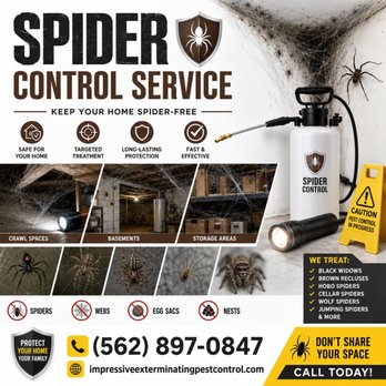 Impressive Exterminating Pest Control & Termite - Spider Control Service in Orange County
#SpiderControl #SpiderExterminator #OrangeCountySpiderControl - Pest Control Near Me - Bellflower, California Impressive Exterminating Pest Control & Termite - Spider Control Service in Orange County
#SpiderControl #SpiderExterminator #OrangeCountySpiderControl - Pest Control Near Me - Bellflower, California