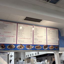 Menu board Menu board