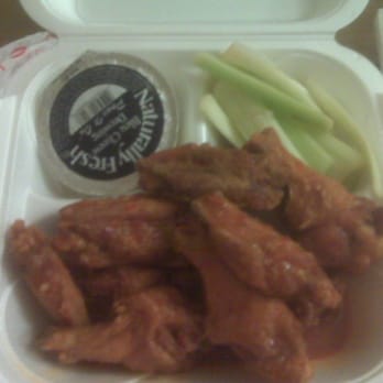 Jamal's Buffalo Wings - 10 Piece Hot Wings with Celery and Blue Cheese - Chicken Wings Near Me - Atlanta, Georgia