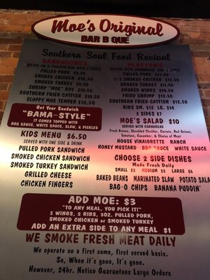 Menu photo 3 Moe's Original Bar B Que Newark, OH Menu photo 3 Moe's Original Bar B Que Newark, OH