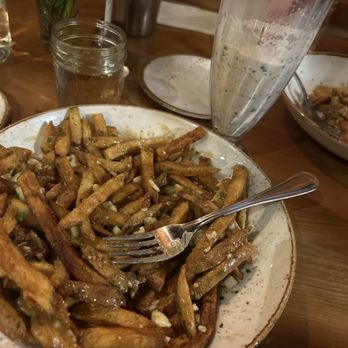 Duckfat - large poutine and Homemade Cookies and Cream Milkshake - New American Near Me - Portland, Maine