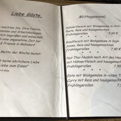 Ming & Friends - Mittagskarte