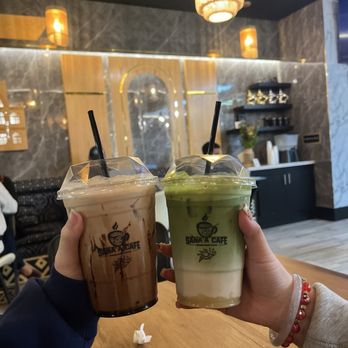 Sana'a Cafe - Yemeni Mocha Cookie Latte Banana Matcha Latte - Coffee & Tea Near Me - Elk Grove, California Sana'a Cafe - Yemeni Mocha Cookie Latte Banana Matcha Latte - Coffee & Tea Near Me - Elk Grove, California
