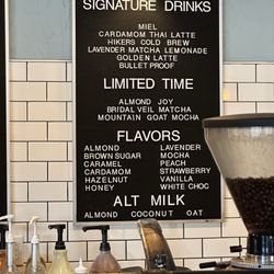 Blackbird Espresso - Menu