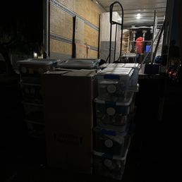 Loading and unloading the truck Loading and unloading the truck