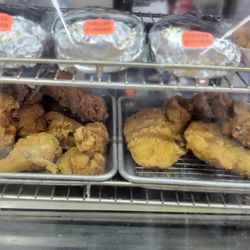 R & D Market and Deli - Chicken and fried pork chops.