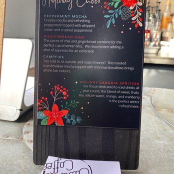 Joy Bar Coffee - Seasonal menu - lm trying Campfire you can get it hot or cold, mine is hot! - Coffee & Tea Near Me - High Point, North Carolina Joy Bar Coffee - Seasonal menu - lm trying Campfire you can get it hot or cold, mine is hot! - Coffee & Tea Near Me - High Point, North Carolina