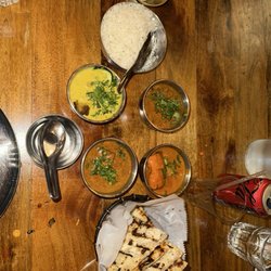 Ghee Indian Kitchen - Chicken Tikka Masala Kerala Lamb Curry Dal Makhani Turmeric Marinated Fish Curry Seed Naan