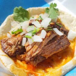 Beef taco, $3