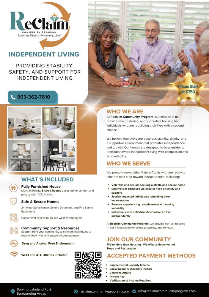 Reclaim Community Program - social services organization in Lakeland, FL