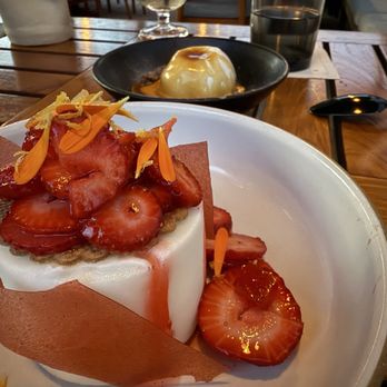 Bear at Stanly Ranch - Delicious dessert options Meyer Lemon and Sourdough Bread. - New American Near Me - Napa, California