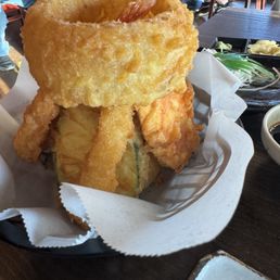 Appetizer: Tempura mixed-huge! And very tasty