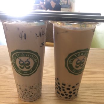 ChaChaCha - Milky with black rice-left  Nutella milk-right - Desserts Near Me - Fremont, California