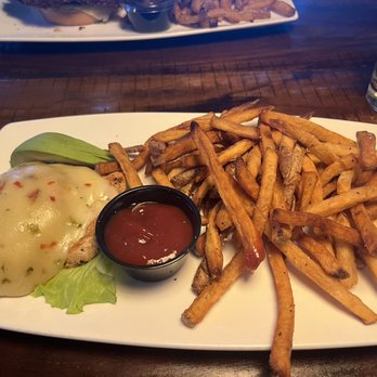 Two Hound Red Brewing - Chihuahua Chicken Sandwich minus the bun - Brewpubs Near Me - Glen Ellyn, Illinois
