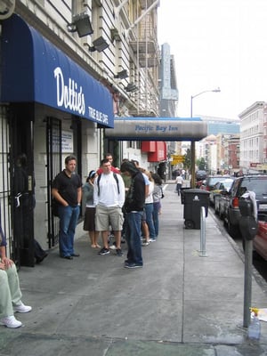 Photo of Dottie's True Blue Cafe - San Francisco, CA, US. Loooong line.