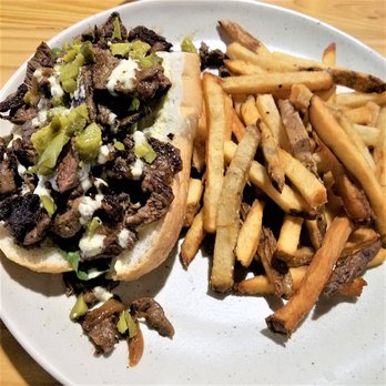 Daredevil Hall - Brewer Steak Sandwich and frites - Burgers Near Me - Indianapolis, Indiana