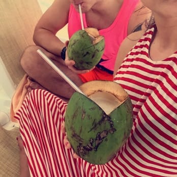 Hotel Riu Yucatan - Fresh cut coconuts with coconut and rum drink inside! - Hotels Near Me - Playacar, ROO