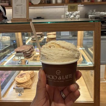 Bacio Di Latte - Small salted caramel cup - Gelato Near Me - Irvine, California Bacio Di Latte - Small salted caramel cup - Gelato Near Me - Irvine, California
