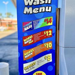 Rally - "Car wash menu" $14 Purple Rain all the way OuiOui