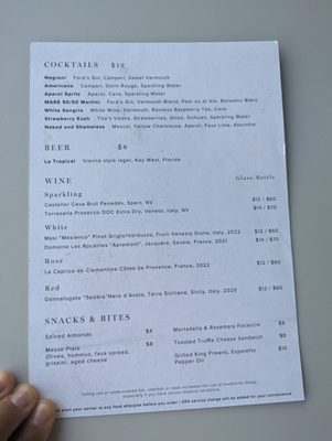 Menu photo 3 ADRIFT Mare Miami, FL