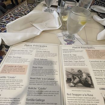 The Columbia - The menu - Spanish Near Me - St Augustine, Florida