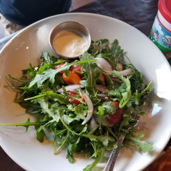 The Hive Bar & Grill - Salad that came with kid's meal...it was yummy...but not kid friendly...lucky Gigi - American Near Me - Wildomar, California