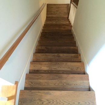 Floors by George - a wooden staircase leading to the second floor - Carpeting Near Me - Broken Arrow, Oklahoma Floors by George - a wooden staircase leading to the second floor - Carpeting Near Me - Broken Arrow, Oklahoma