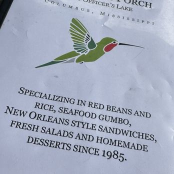 Proffitt's Porch - Menu Cover - Sandwiches Near Me - Columbus, Mississippi Proffitt's Porch - Menu Cover - Sandwiches Near Me - Columbus, Mississippi