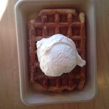 Waffle Love - Churro waffle -added homemade cream - Waffles Near Me - Northridge, California Waffle Love - Churro waffle -added homemade cream - Waffles Near Me - Northridge, California