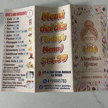 Abuelita's House - Menu - Sandwiches Near Me - Antioch, California
