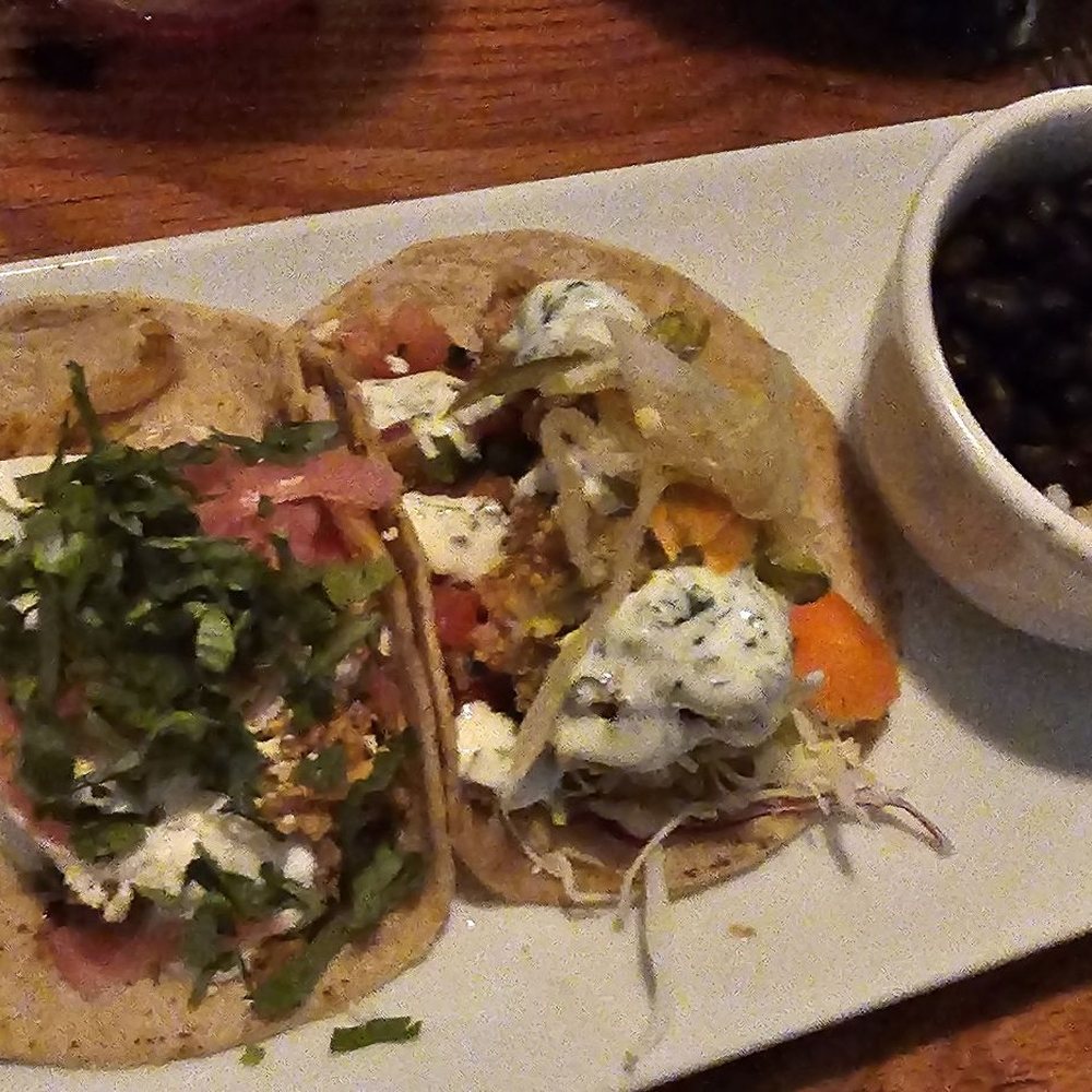 Mojo Taqueria Boulder - Chicken tinga and fried avocado tacos - Tacos Near Me - Boulder, Colorado