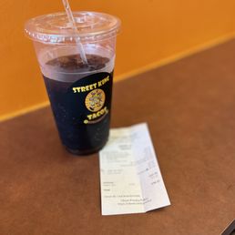 a drink in a plastic cup
