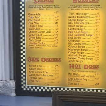 Paul's Place - Menu from May 2025 - American Near Me - Los Alamitos, California Paul's Place - Menu from May 2025 - American Near Me - Los Alamitos, California