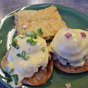 Snow City Cafe - Egg benedic  ..half and half Kodiak and ship creek - Breakfast & Brunch Near Me - Anchorage, Alaska