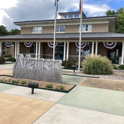 Arkansas Welcome Center - front entrance area of the Helena - West Helena Arkansas Welcome Center building