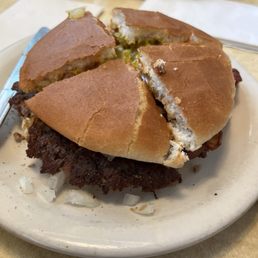 Home made burger. Spot on! Tasty!