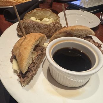 J.B. Dawson's Restaurant & Bar - Prime rib sandwich with baked potato, both were excellent! - Steakhouses Near Me - Lancaster, Pennsylvania