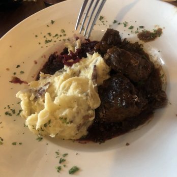 Atria's - From the Octoberfest menu!  Beef mashed potatoes with raisins - excellent! - New American Near Me - Murrysville, Pennsylvania